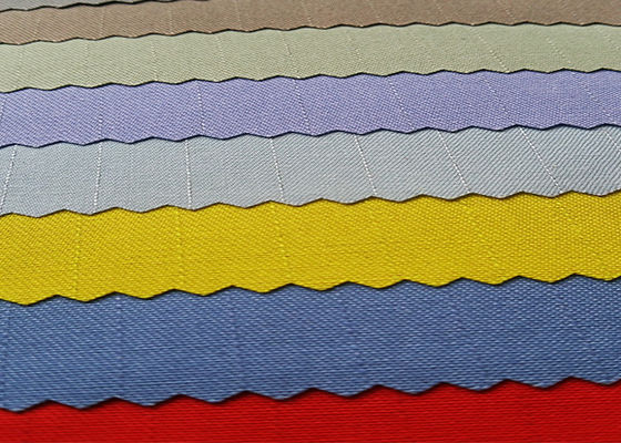 cotton flame retardant fabric 270GSM Twill 3 / 1 cloth for workwear